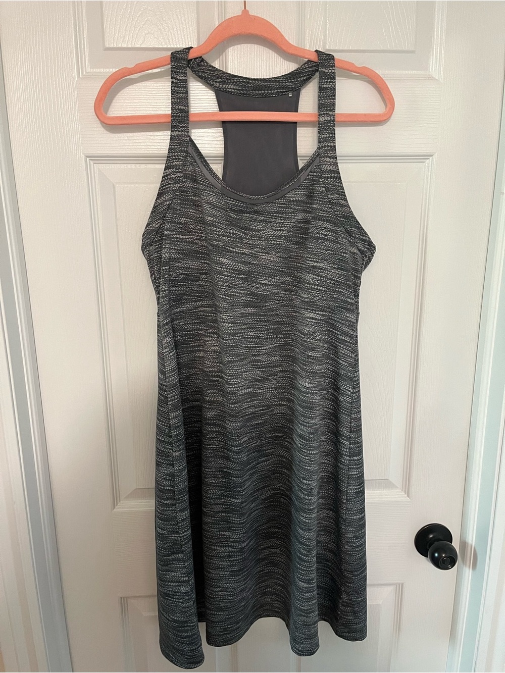 Mondetta Gray Marled Racerback Midi Dress